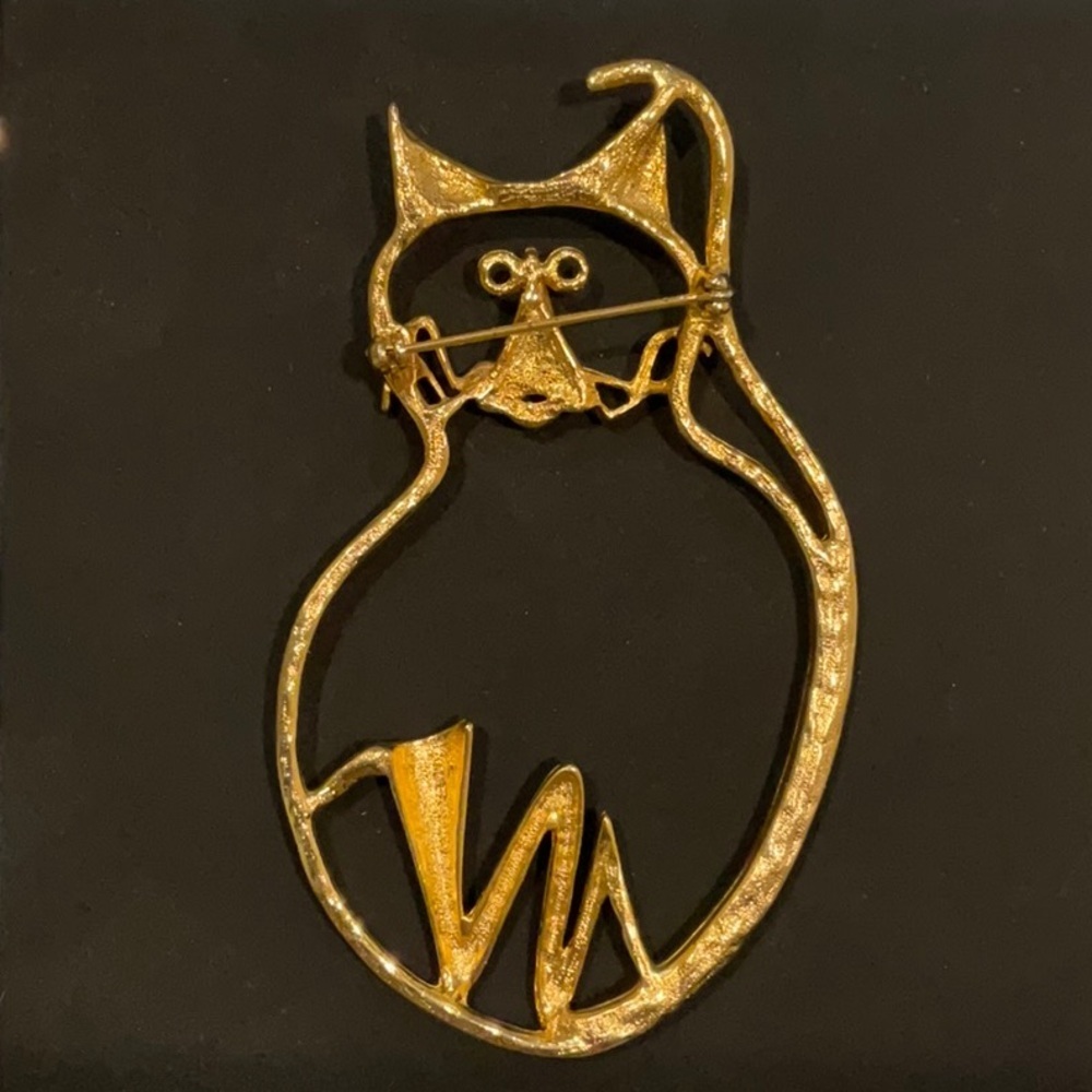 Modernist Cat Brooch - Picture 2 of 4